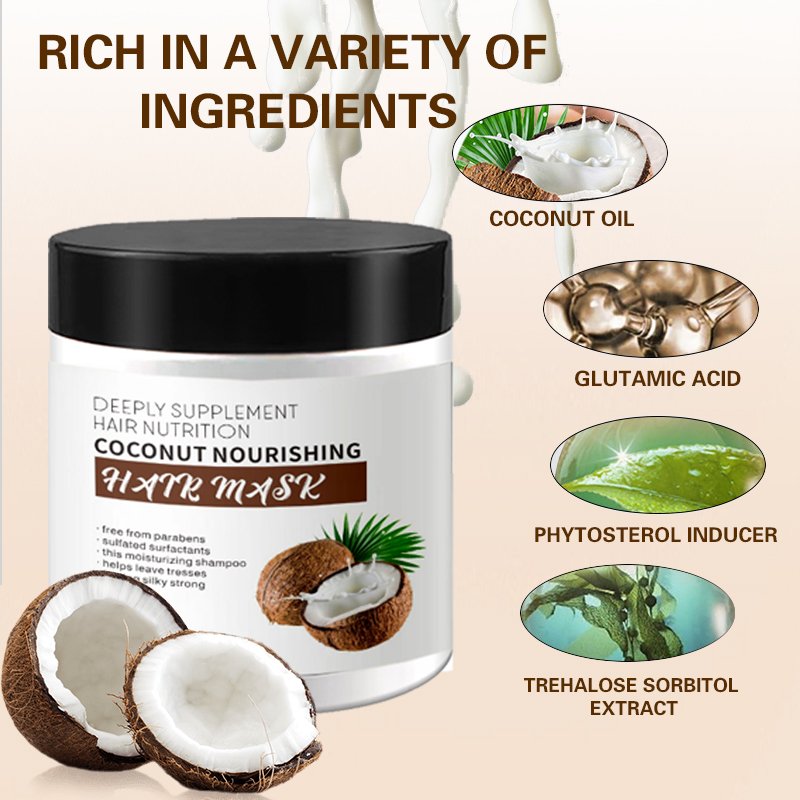 OEM/ODM Private Brand Coconut Oil Shampoo Conditioner Set Moisturizing Anti-Dandruff Organic Coconut Shampoonic coconut shampoo