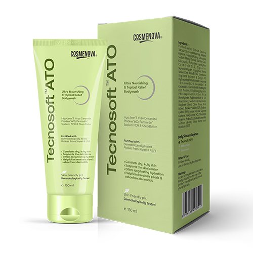 Tecnosoft ATO best quality ultra-nourishing and topical relief body wash Daily Tinted Sunblock Anti-aging Properties SPF 50