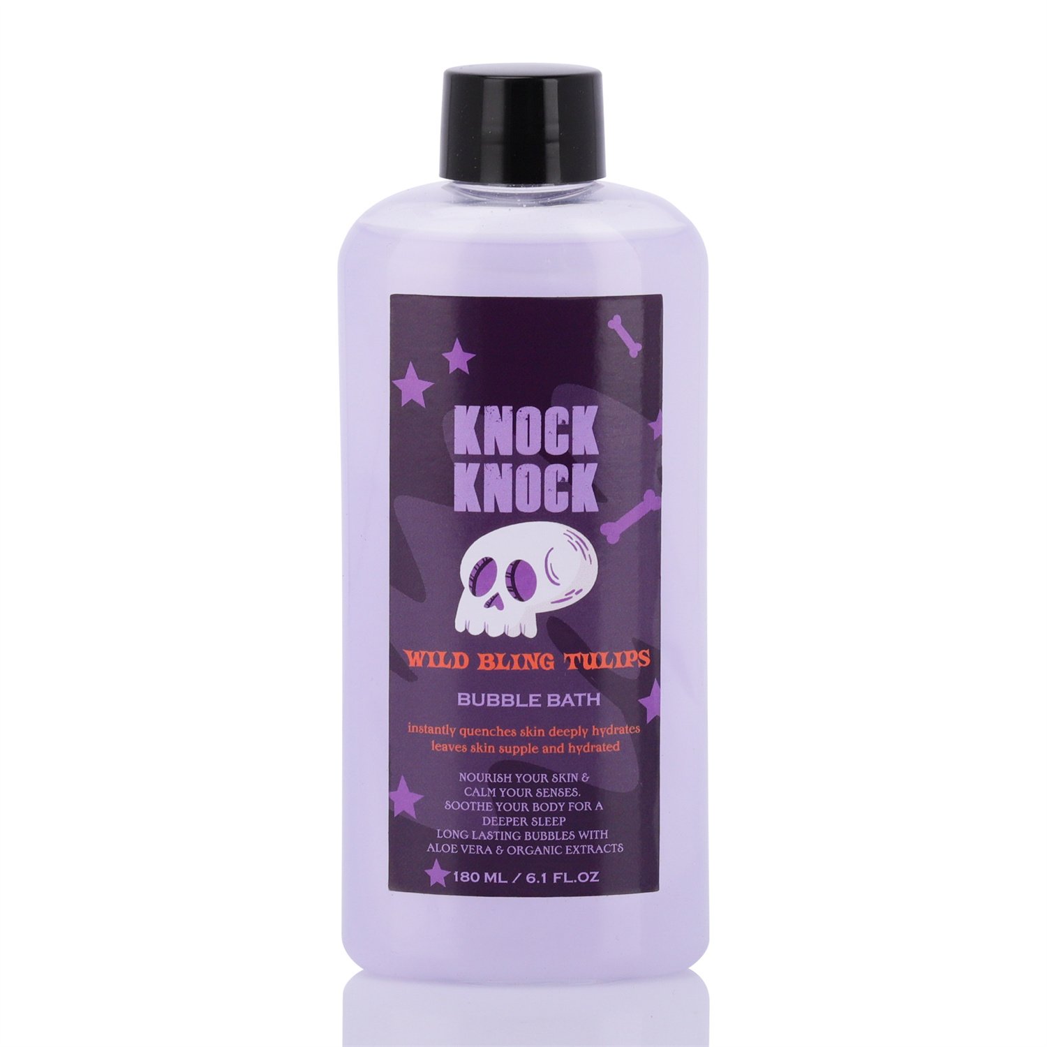 Halloween design 180ml shower gel bubble bath and 60g bath salt women spa gift set with puff