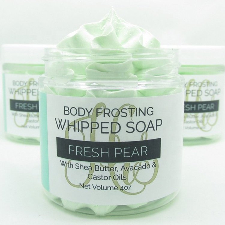 OEM Private Label Scent Sweet Shower Gel Bath Cream Moisturizing Bubble Natural Vegan Colorful Bath Whipped Soap