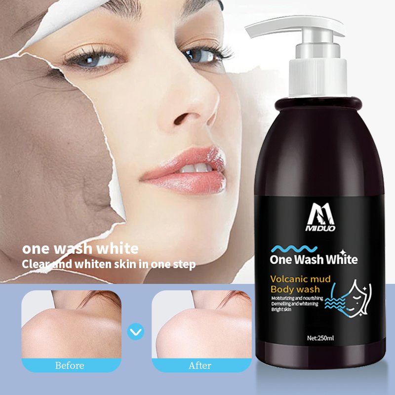 MIDUO Factory OEM Wholesale 250ML Lactic Acid Male Purest Body Cleaner Organic Niacinamide Shower Gel Perfume For The Body