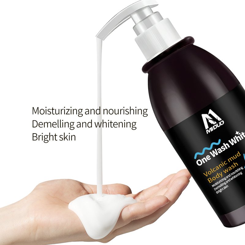 MIDUO Factory OEM Wholesale 250ML Lactic Acid Male Purest Body Cleaner Organic Niacinamide Shower Gel Perfume For The Body