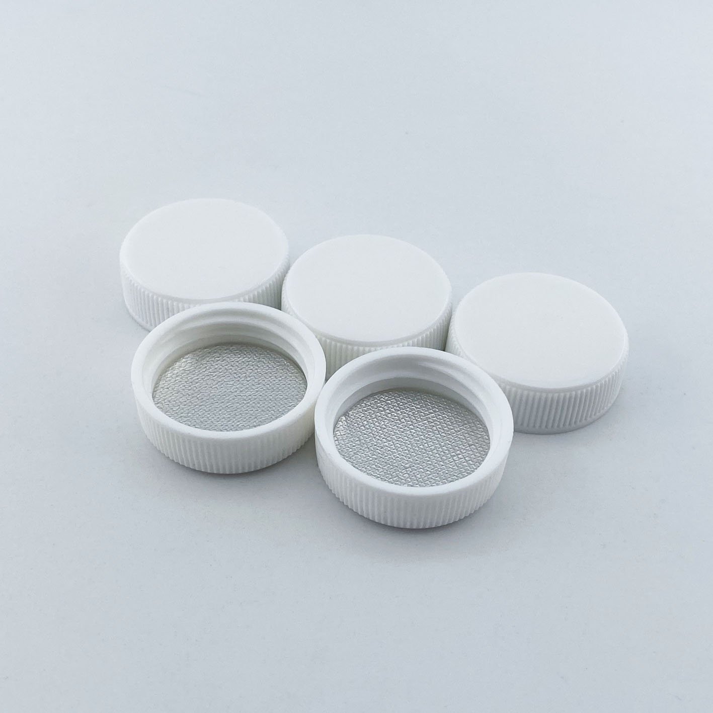 Ribbed Edge 28MM 400 Cap Shower Gel Bottle PP Lids 28/400 CT Thread Cap Screw Cap
