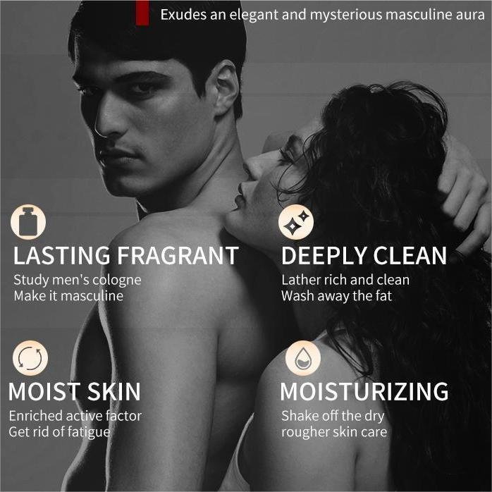 Perfume Charm Powerful Deep Clean Bath Shower Gel Hotel Supplies Personal Adults Male Fragrance Hair Shampoo Body Wash for Men