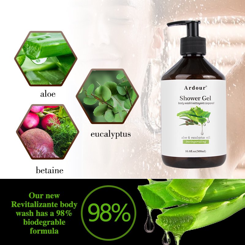 Make Your Logo Private Label Aloe Vera Almond Butter Fruit Deep Cleansing Body Whitening Organic Natural Body Wash Shower Gel