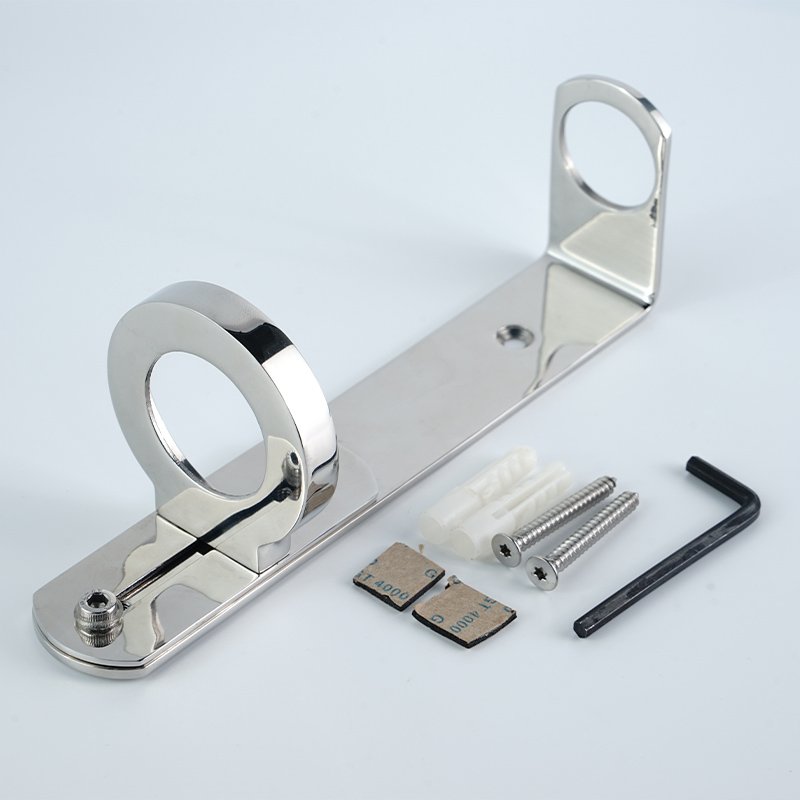 High Quality Stainless Steel Wall Mounted Hotel Shower Gel Bracket Bathroom Shampoo Support Holder