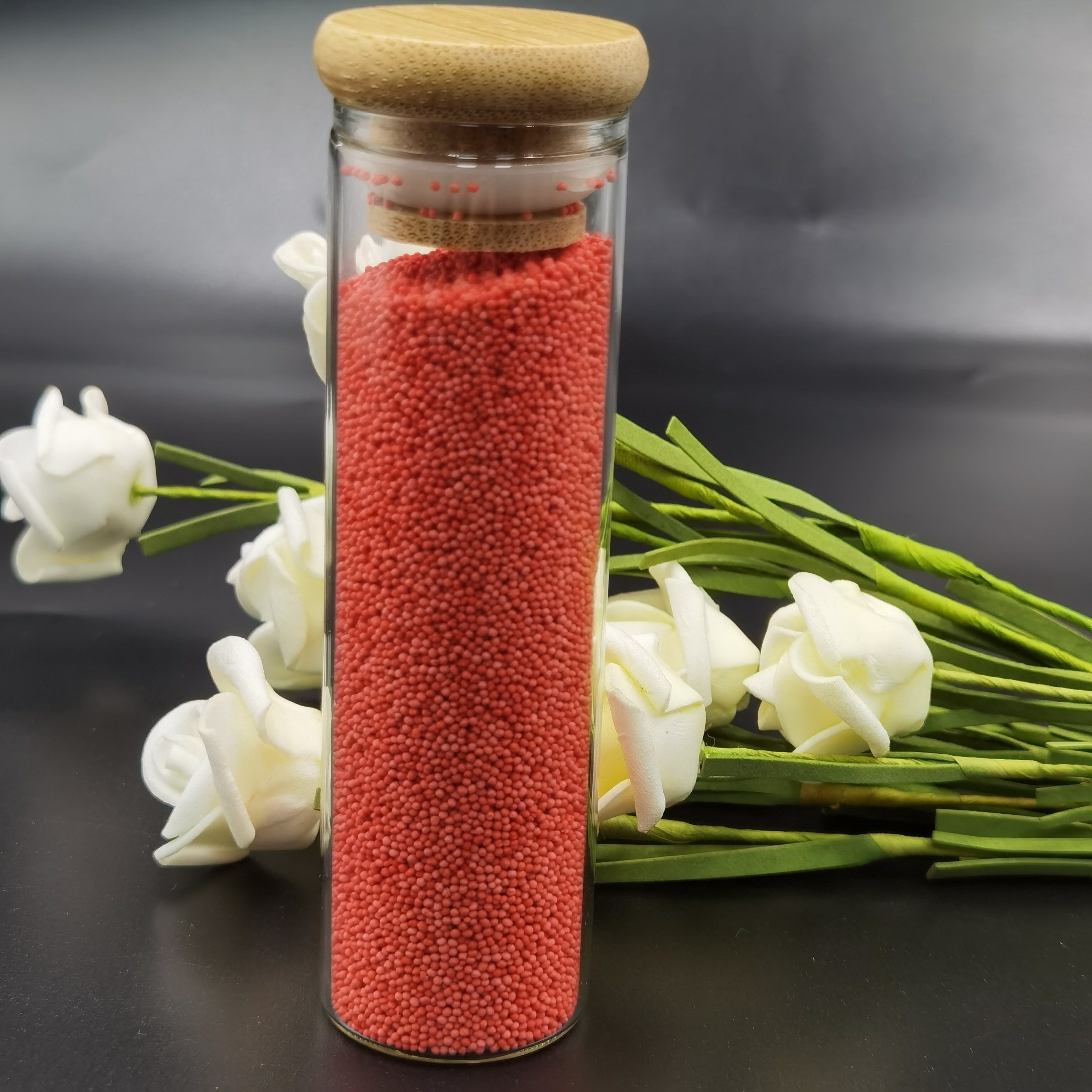 Jojoba beads for cream, cellulose beads cosmetics grade, with vitamins and plant extracts