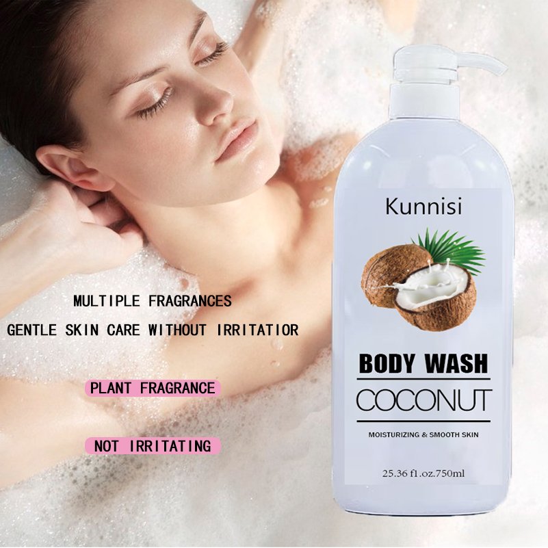 Skincare Products Natural Moisturizing Whitening Shower Gel Luxury Organic Coconut Liquid Bath Body wash