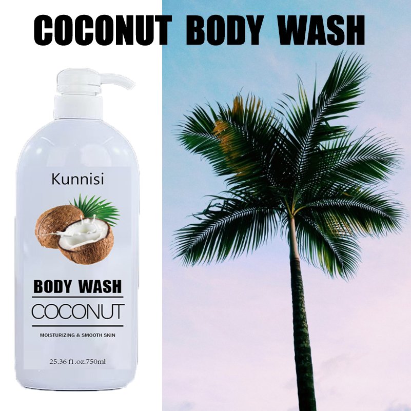 Skincare Products Natural Moisturizing Whitening Shower Gel Luxury Organic Coconut Liquid Bath Body wash