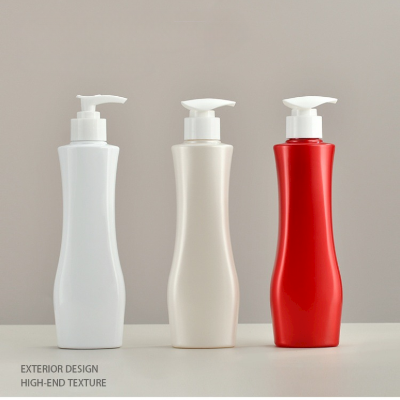 Customized Eco friendly 300ml Personal Care Packaging Pet Plastic Squeeze Shampoo Shower Gel Lotion Bottle