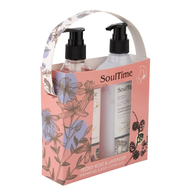 Luxury Bath Gift Set Moisturizing Spa Products Wash Soothing Lavender Relaxing Peony Rose Shower Gel Body Lotion