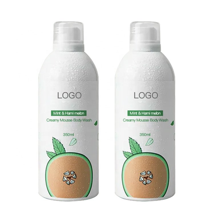 OEM Newest Products Foam Mousse Body Wash Bubble Bath Men Women Mint & Hami melon Mousse Shower Gel