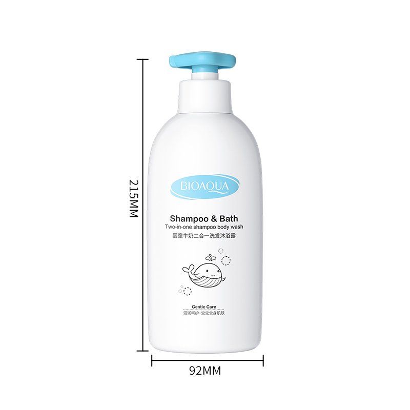 OEM BIOAQUA private label nature organic milk moisture clean fragrance nourish children body wash shower gel