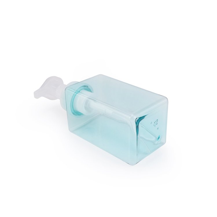 Hot Selling Colorful 100ml 250ml 450ml PETG Square Plastic cosmetic Lotion pump bottle Shampoo Shower Gel