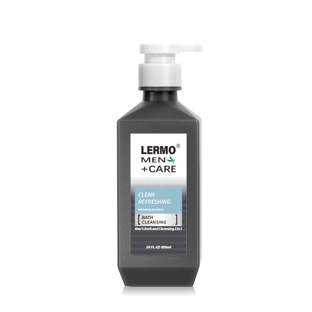 LERMO Men's care men's bath and cleansing 2 in 1 refreshing moisturizing shower gel and face wash
