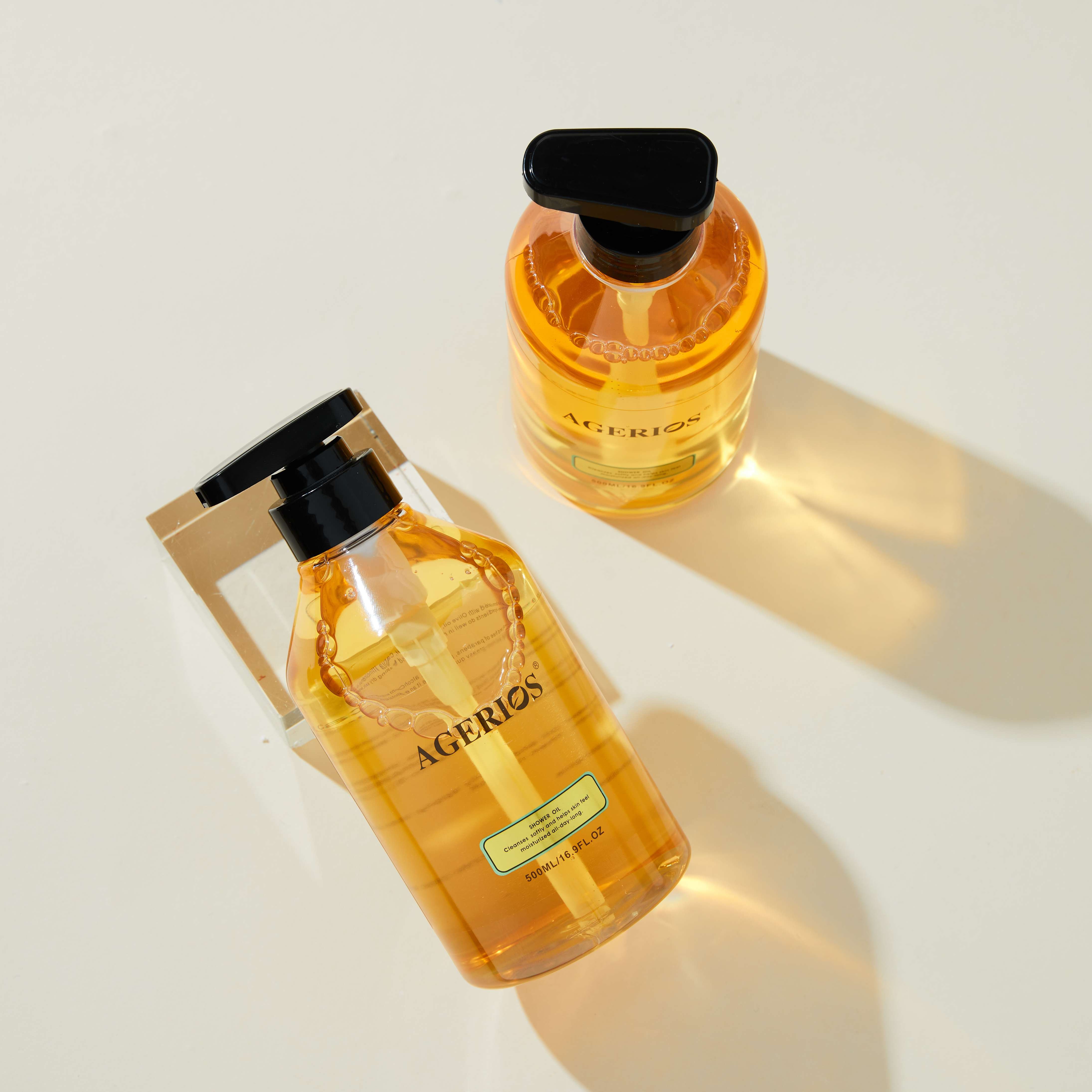Premium Organic Agerios Bath Oil Moisturizing Skin for Sensitive and Dry Skin Wash Shower Gel Body Bath Oil