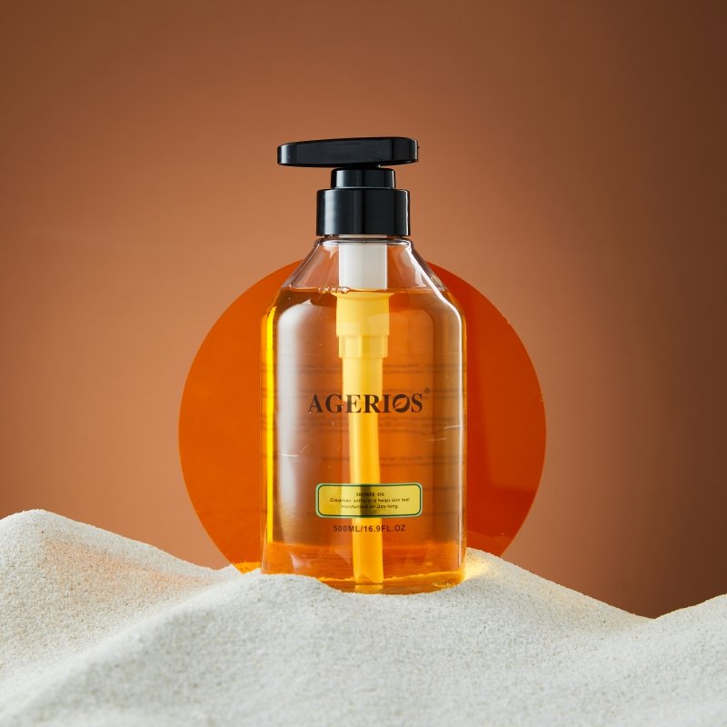 Premium Organic Agerios Bath Oil Moisturizing Skin for Sensitive and Dry Skin Wash Shower Gel Body Bath Oil