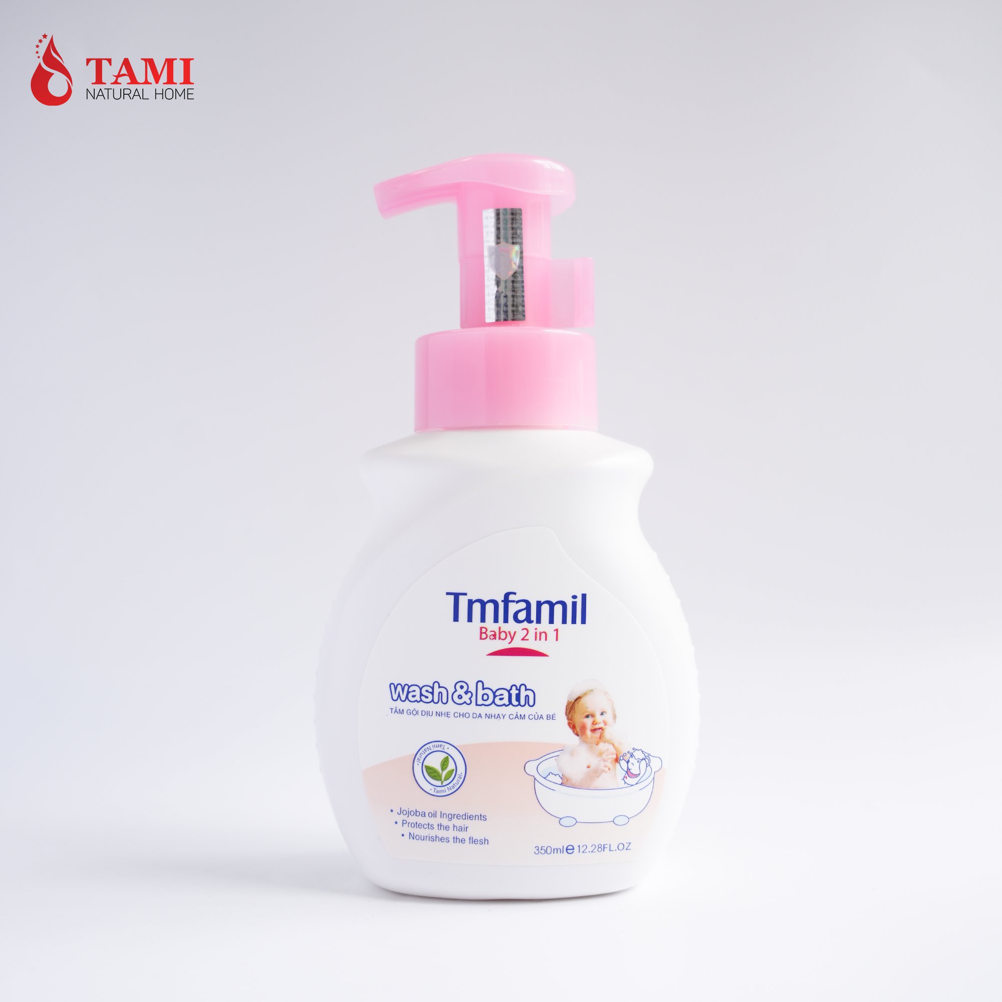 Bath Supplies Refreshing Personal Care Vietnam Export Tmfamil Baby Body Wash 2 in 1 Shower Gel Non-Harm to Kid Skin