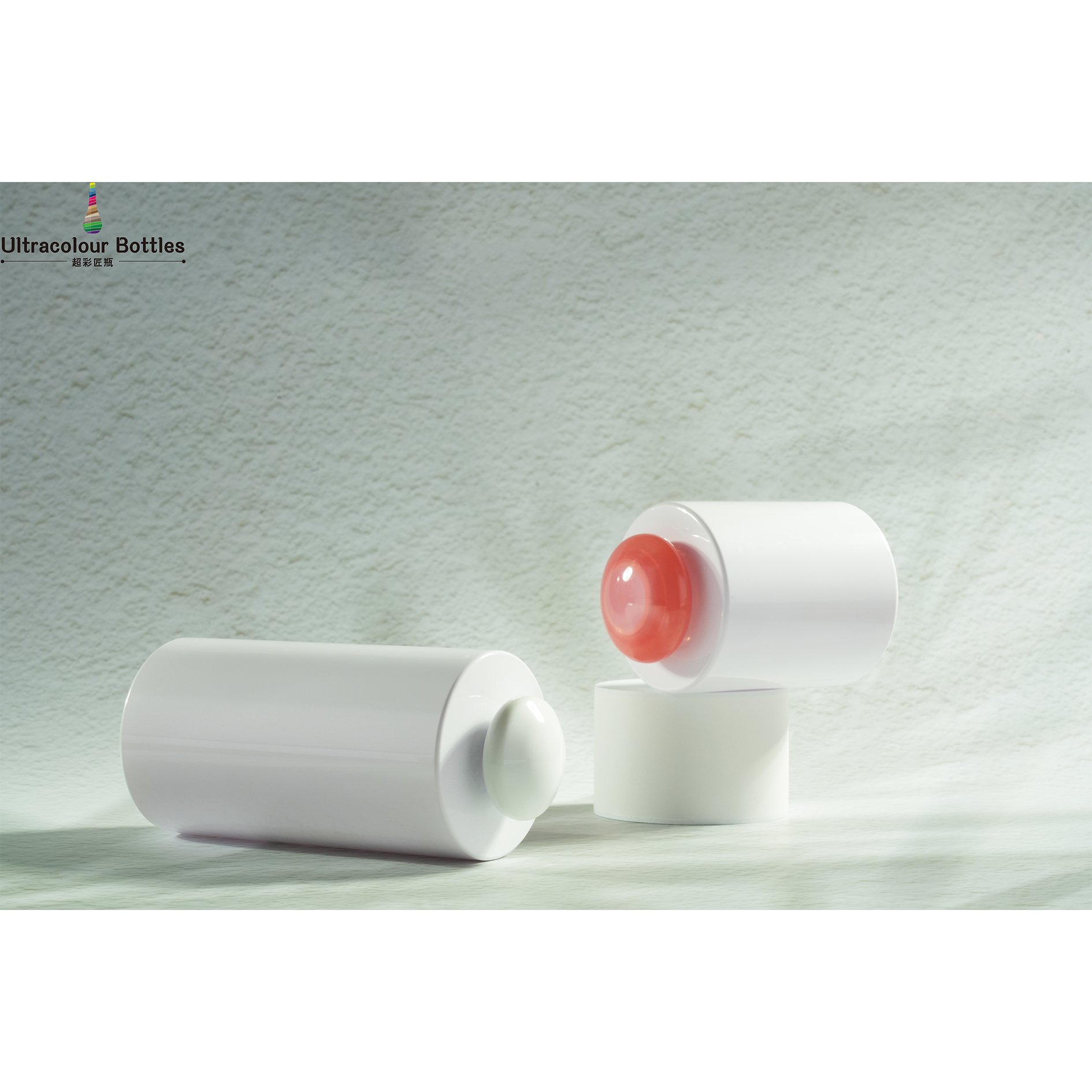 Factory Wholesale 500ml White Shoulder Body Wash Plastic Bottle With Mushroom Cap Bottle And shower gel Bottle