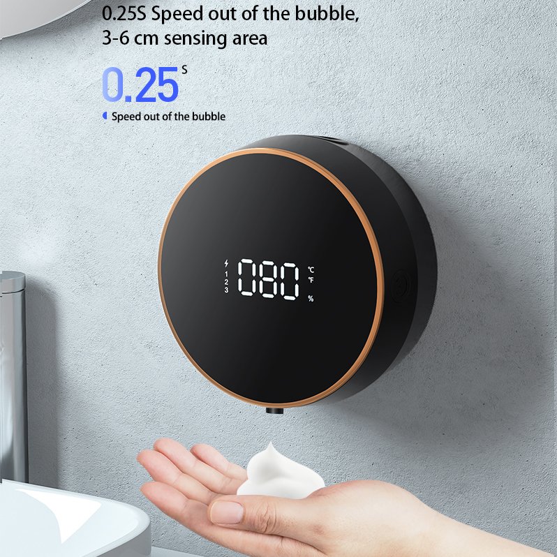 OEM/ODM Customization Contactless Screen Display Wall-mounted Hand Wash Shampoo Shower Gel Bathroom Liquid Soap Dispenser