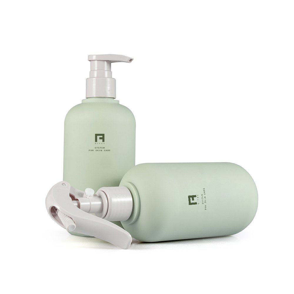 sprayer shower gel bottle shampoo lotion container 200ml 260ml 300ml 400ml 500ml plastic cosmetic packaging set squeeze bottle
