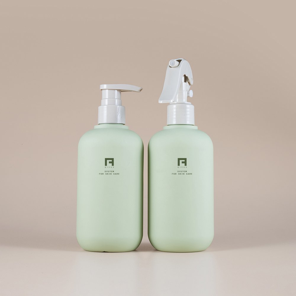 sprayer shower gel bottle shampoo lotion container 200ml 260ml 300ml 400ml 500ml plastic cosmetic packaging set squeeze bottle