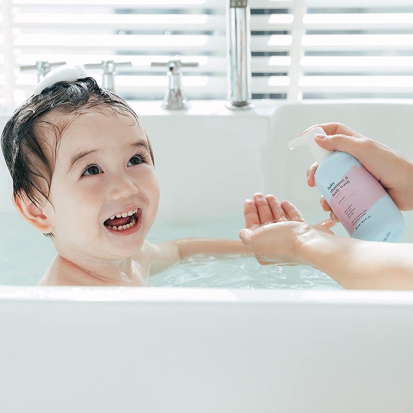Private Label Kids Wash Hair Product Natural Body Wash Baby's 2 in1 Shower Gel Baby Body Wash Shampoo