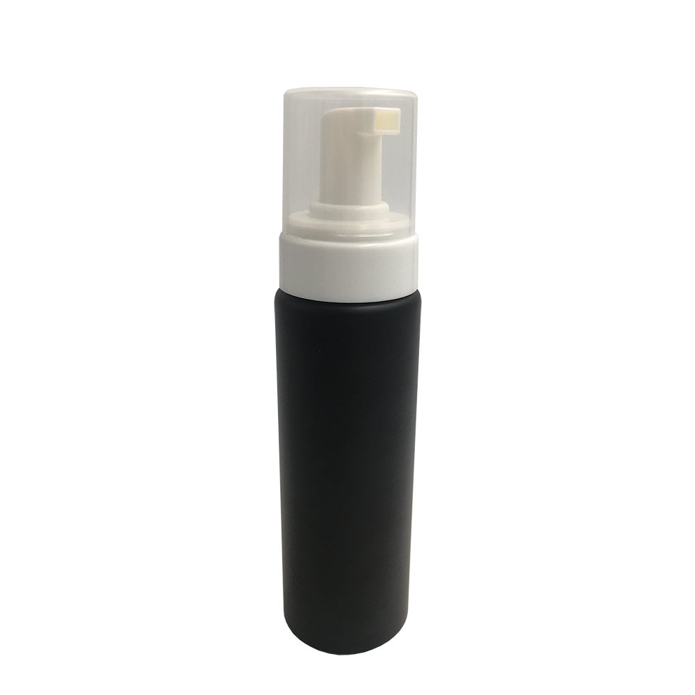 Empty 250 300ml Matte Black Shower Gel Mousses Soap foam Pump Aluminum Bottle