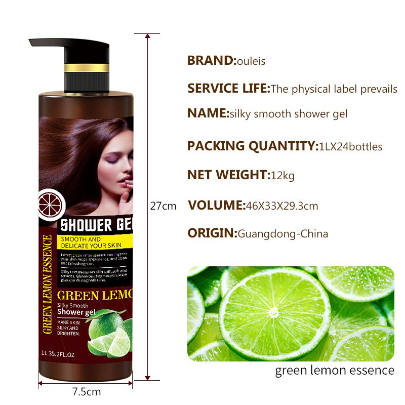 1000ml salon grade plant essential oil shower gel olive lemon plant ingredients moisturizing body cleansing shower gel