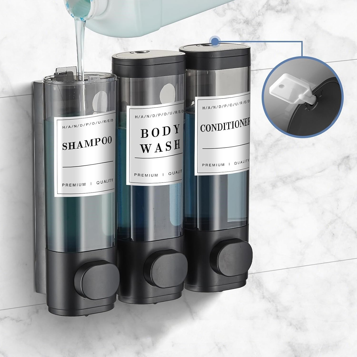 home hotel upside down shampoo dispenser Shampoo dispenser pump shower gel box hand sanitizer bottle