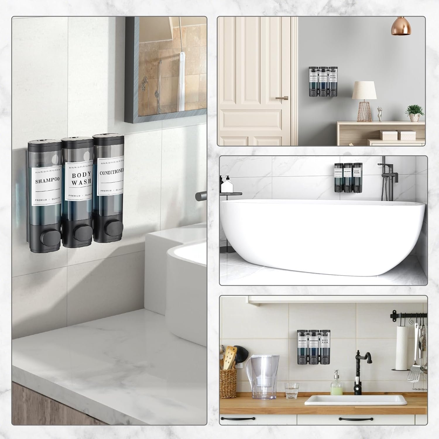 home hotel upside down shampoo dispenser Shampoo dispenser pump shower gel box hand sanitizer bottle