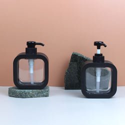 New Innovations 300ml Plastic Square Hand sanitizer Bottle lotion Pump Bottle shampoo Shower Gel bottle