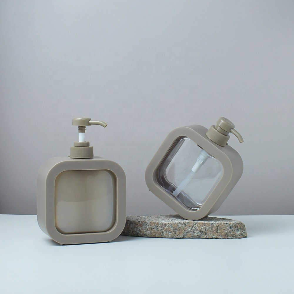 New Arrivals 300ml 500ml custom bottles Macaron color plastic lotion pump with empty bottle for soap dispenser