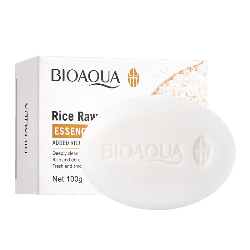 Rice puree, soap 100g, bath, face washing, bath soap, essential oil, handmade soap, cross-border foreign trade