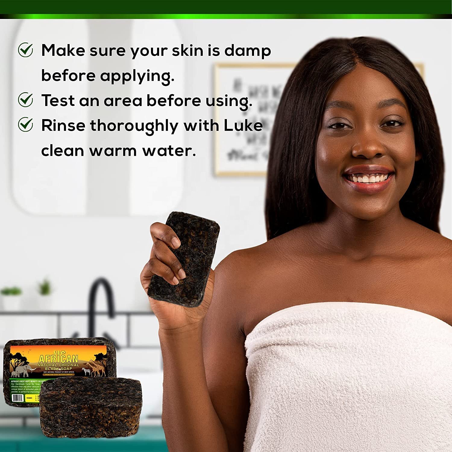 100% Natural Organic Ghana African Black Soap Whitening Raw African Black Soap For Acne