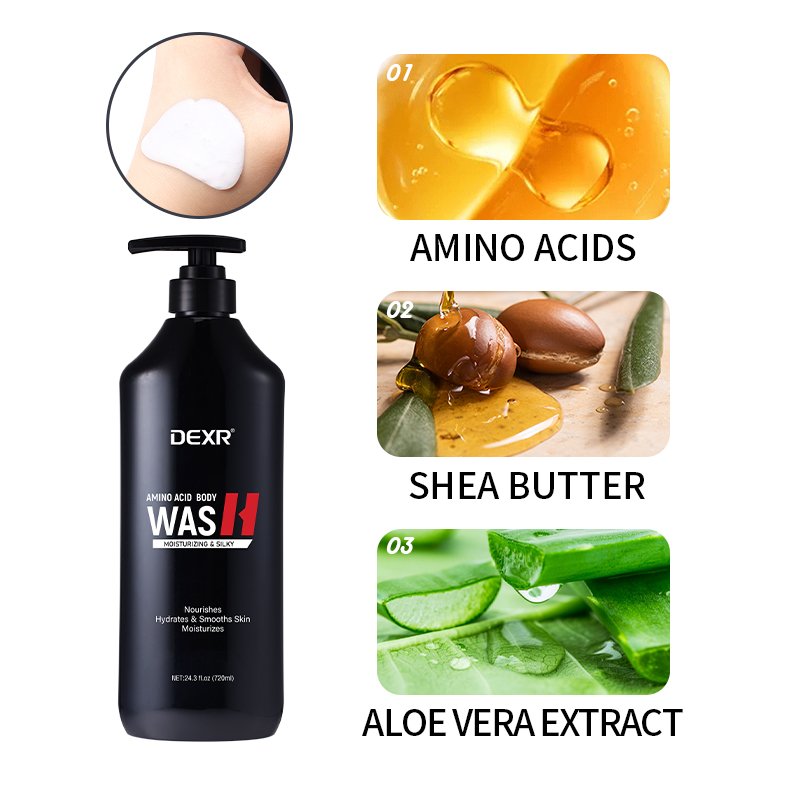 Factory Custom Vegan Organic Amino Acids Man Cleaning Product Supplies Natural Nourishes Shower Gel Body Wash