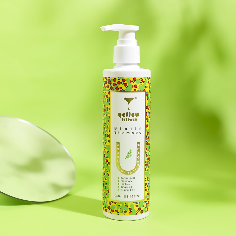 Clear shampoo gel silicone free Rosemary leaf oil biotin Ginger anti -loss tea tree oil hair growth shampoo