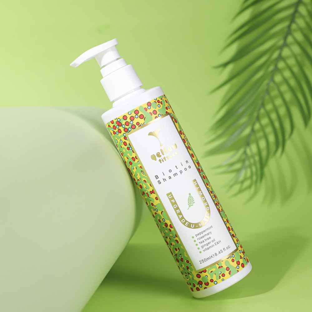 Clear shampoo gel silicone free Rosemary leaf oil biotin Ginger anti -loss tea tree oil hair growth shampoo