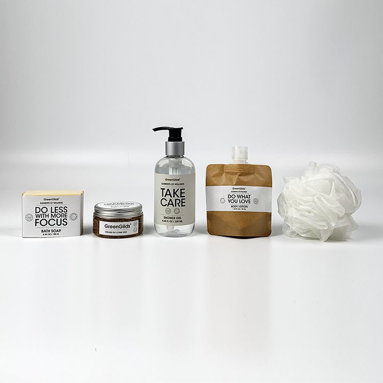 New Global Wholesale Wellness Series Natural Organic Nourishing Bath Gift Set for Body Bath
