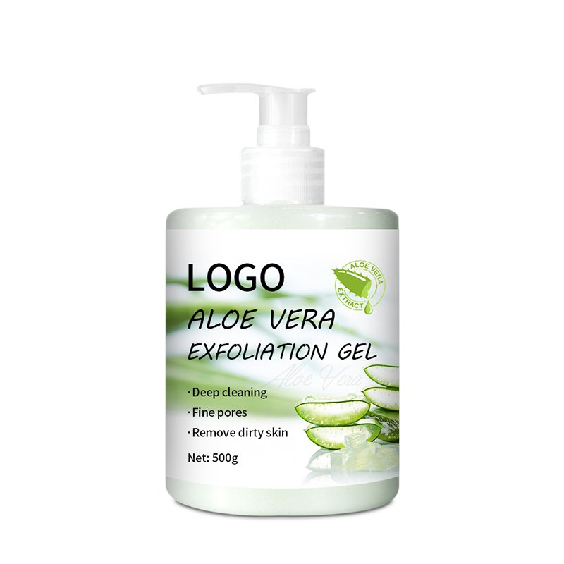 Private Label Natural Aloe Vera Facial Scrub Exfoliant Skin Lightening Body Wash Whitening Shower Gel