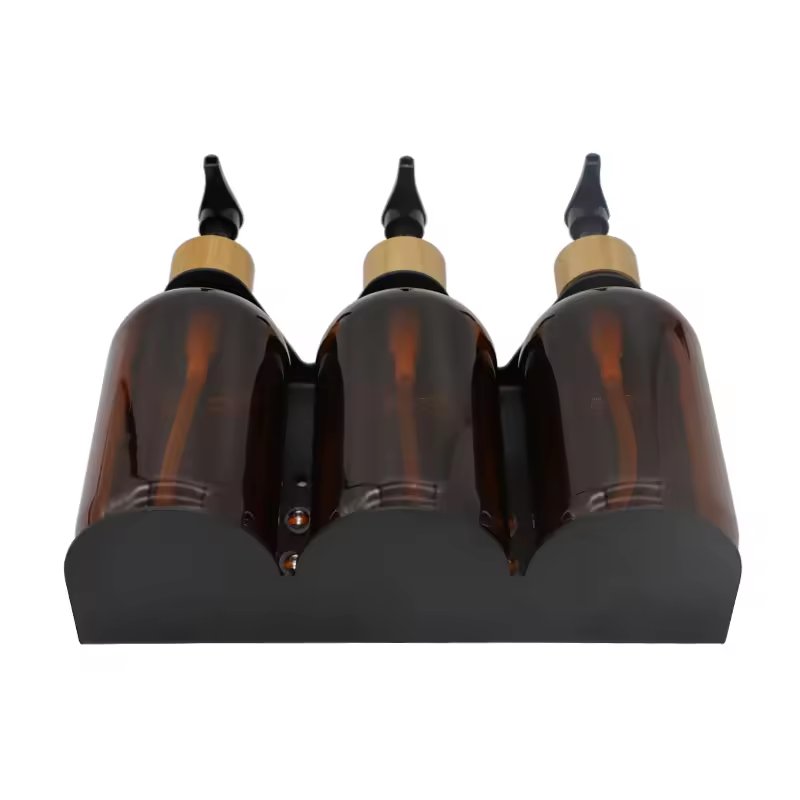 300ML or 500ml Hotel manual triple soap dispenser single double triple wall mount hand soap bottle shampoo shower gel dispenser