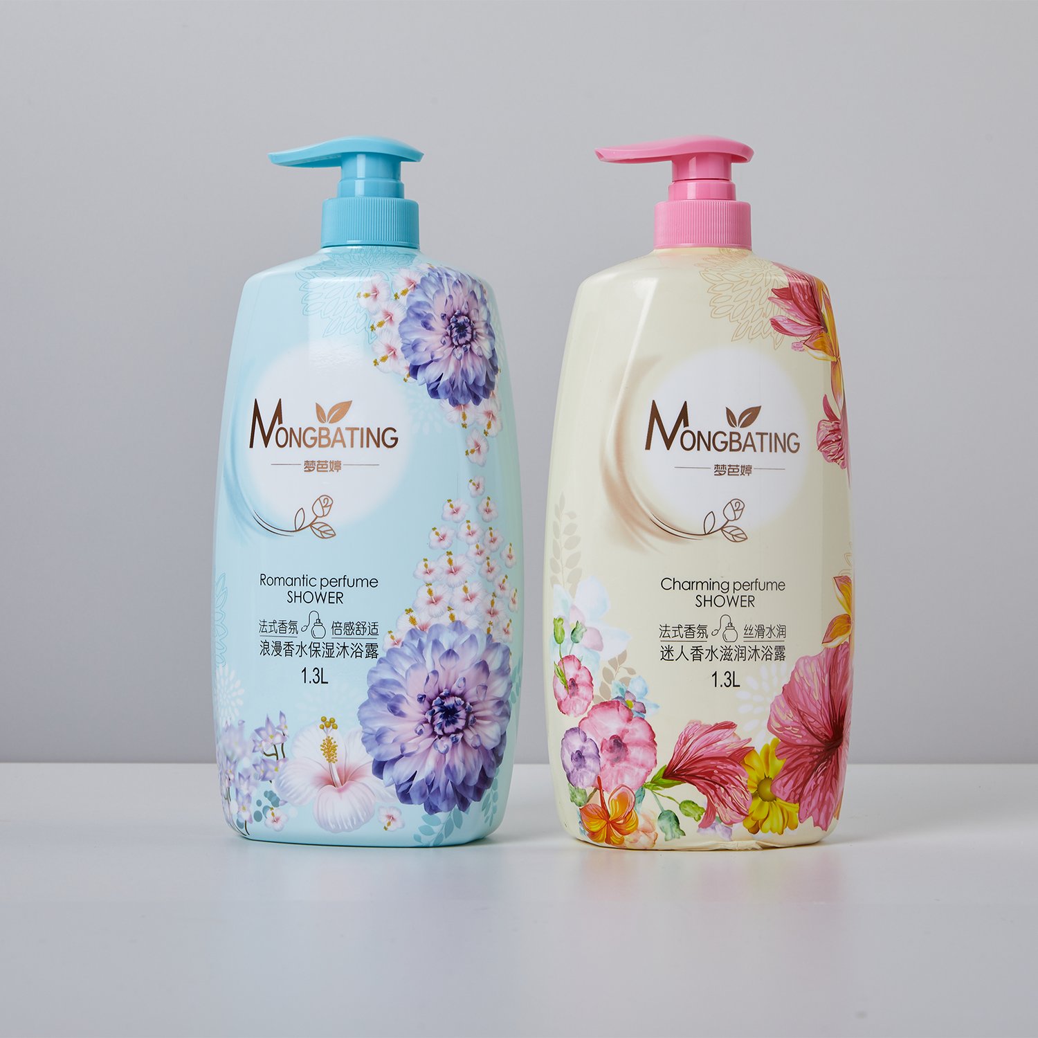 Natural Charming 1.3L Shower Gel Dense Foam Silky Moisturizing Skin Meng Bating Perfume for Adults