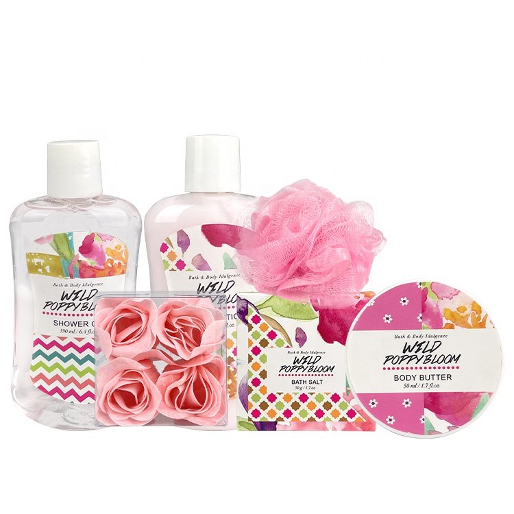 OEM Private Label Organic Skincare Gift Kit Moisturizing Shower Gel Body Lotion Skin Care Set Natural