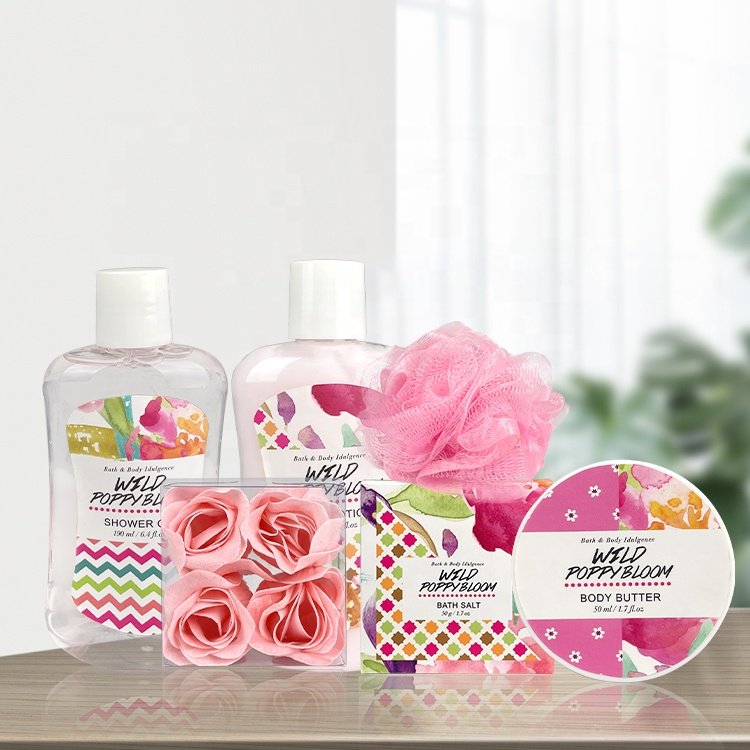 OEM Private Label Organic Skincare Gift Kit Moisturizing Shower Gel Body Lotion Skin Care Set Natural