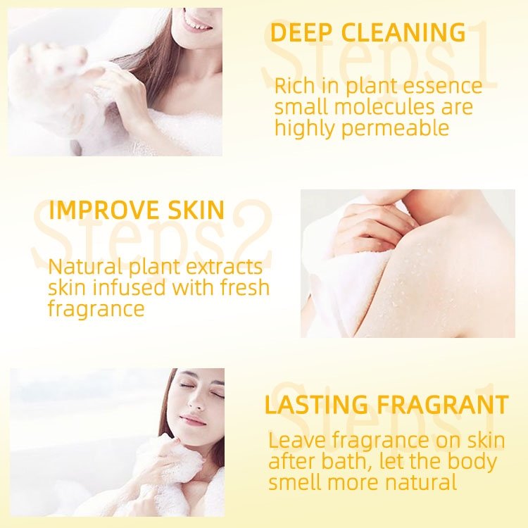 Starplex Lily 500ml Fresh Scented Shower Gel Moisturizing Skin Glitter Gel with Bubble & Refreshing Perfume
