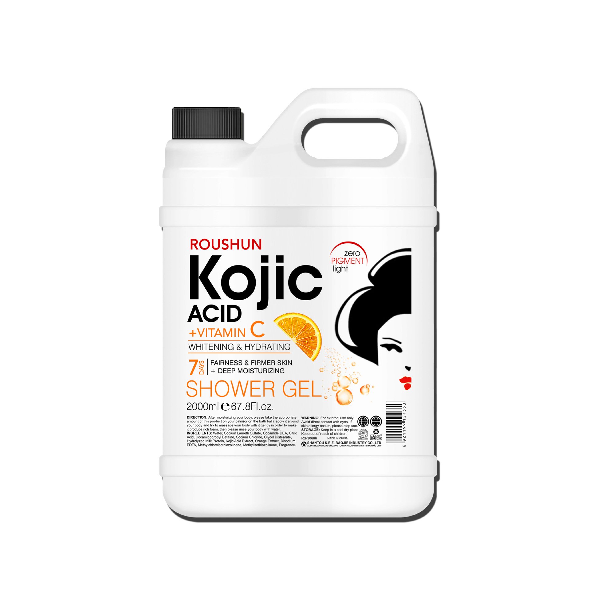 Big Size Kojic Shower Gel Nourishing Kojic Anti-wrinkle Good Quality 500ml Deep Cleansing Kojic Acid shower gel
