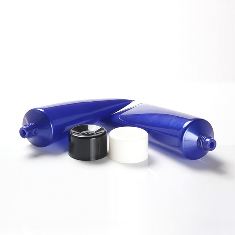 Blue Facial Cleanser Tube 100ml Empty Plastic Body Lotion Tube Cosmetic Squeeze Shampoo Tube for Conditioner Shower Gel