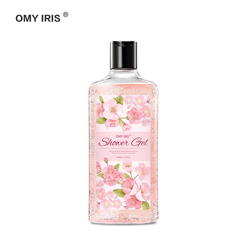 Wholesale own brand exfoliating organic shower gel Body Wash moisturizing rose petal shower gel japanese shower gel