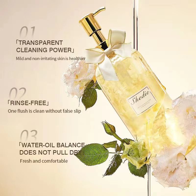 Best Quality Body Wash Gel Natural Fragrance Elegant And Advanced Perfume Petal Fragrant Shower Gel