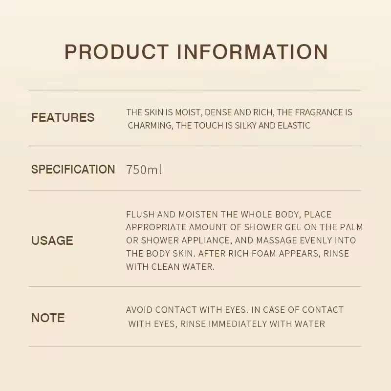 Best Quality Body Wash Gel Natural Fragrance Elegant And Advanced Perfume Petal Fragrant Shower Gel